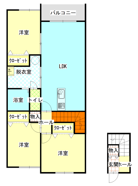 上川郡比布町新町のアパートの間取り