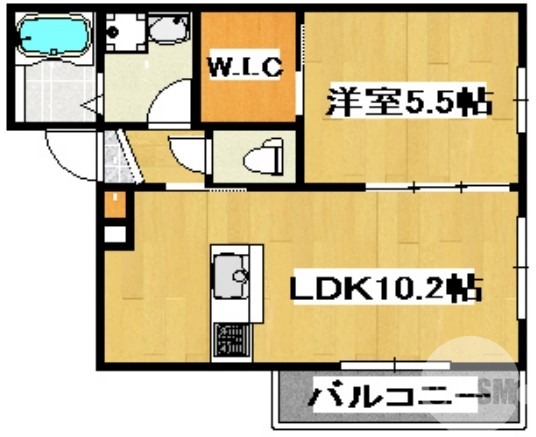 堺市堺区寺地町東のアパートの間取り