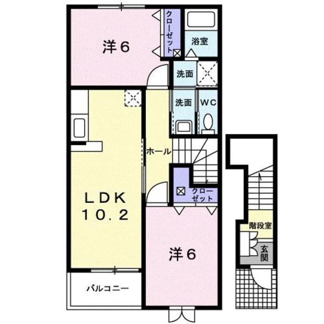 レジデンス　アルドーレ　Ａの間取り