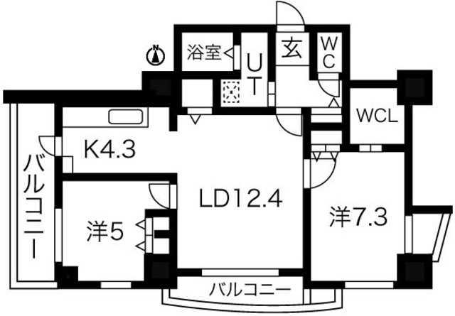 シティコート目黒の間取り