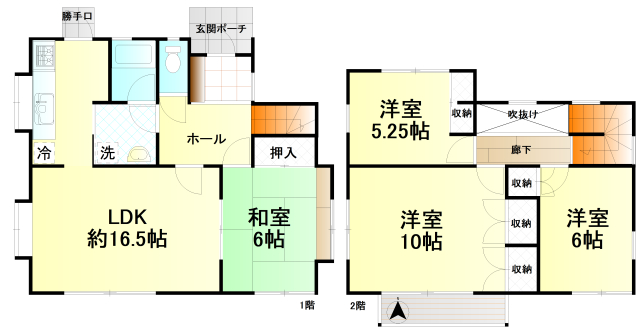 【プラムロード経塚　10号棟の間取り】