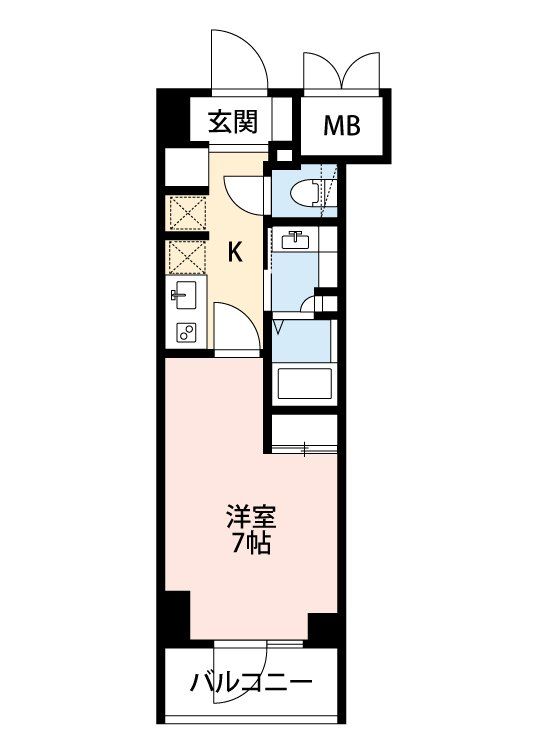 【千葉市美浜区高洲のマンションの間取り】