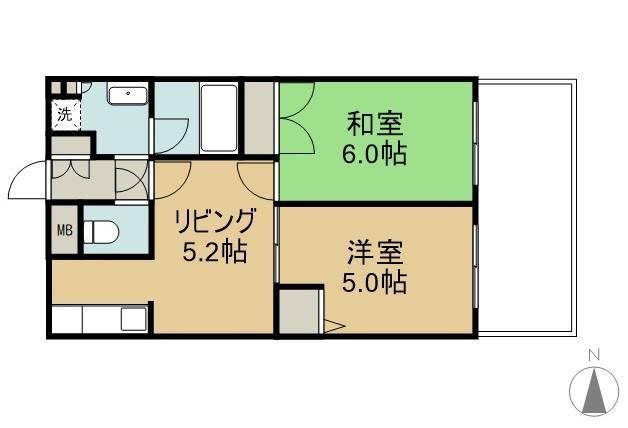 アーバンビュー倉敷カレッジコートの間取り