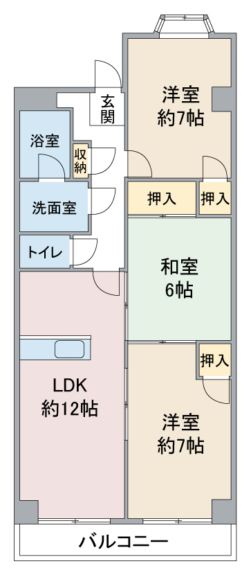 グレース新西の間取り