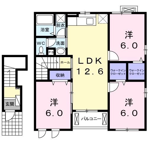 サンリット　ヴィラの間取り