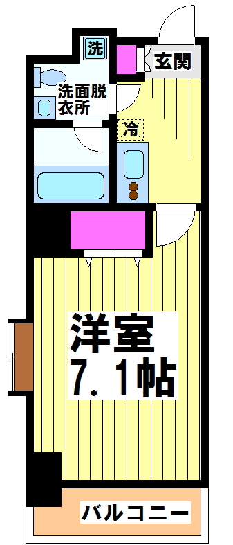 調布市西つつじケ丘のマンションの間取り