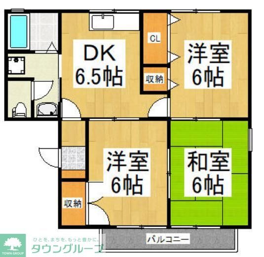 新座市新堀のアパートの間取り