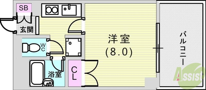 イースト神戸本山の間取り