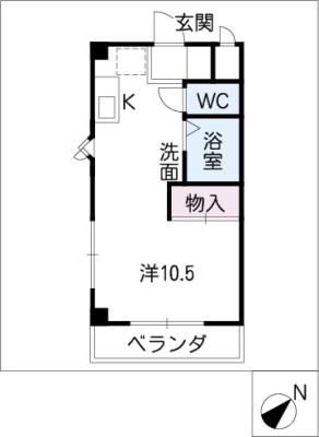 メゾン南富士松の間取り