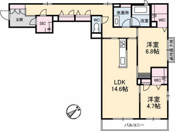 エンソラードの間取り