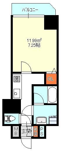 大阪市西成区松のマンションの間取り