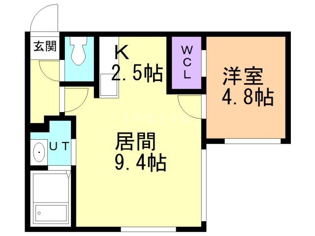 【札幌市白石区東札幌一条のマンションの間取り】