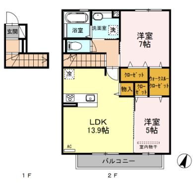 くみの木ヒルズIの間取り