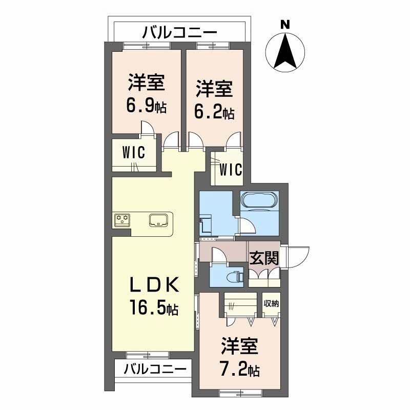 シャーメゾン　レフィアント37番1、37番の間取り