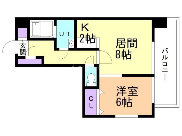 Ｌｅｎｎｏｎ　Ｔｅｒｒａｚａ６－３の間取り