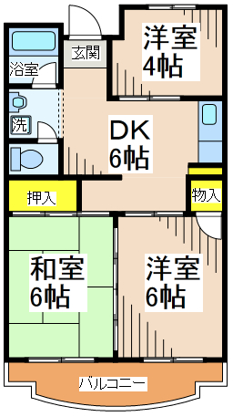 ファルム烏山の間取り