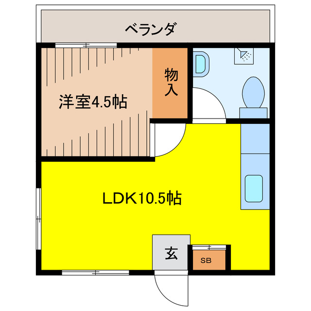 栄アパートの間取り