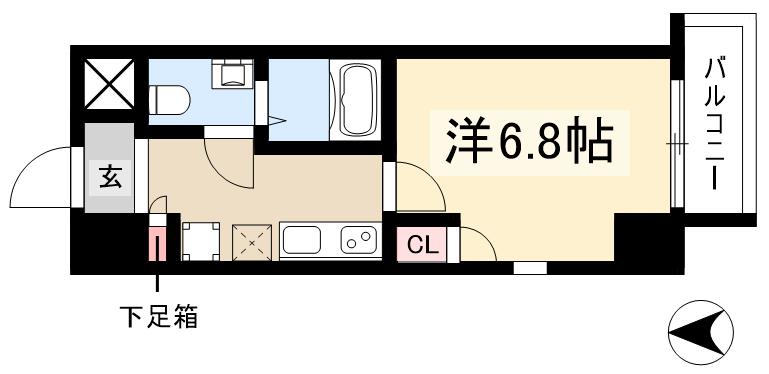 エルザビル名古屋駅前の間取り