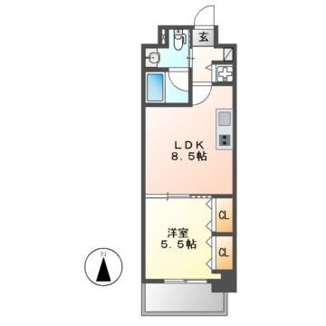 プラウランド堀田の間取り