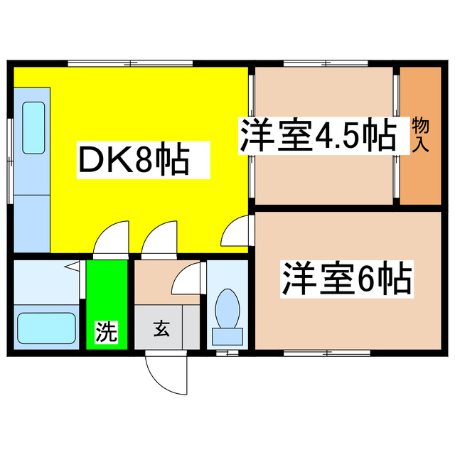 カトレアハイツの間取り