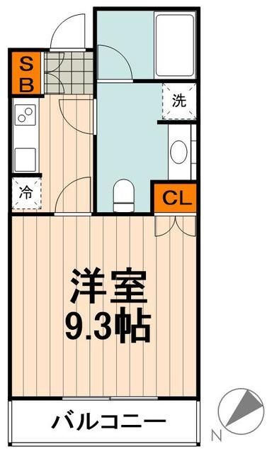 荒川区西日暮里のマンションの間取り