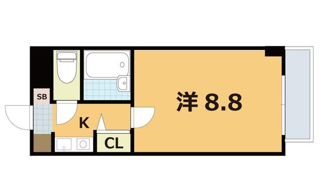 千葉県千葉市美浜区真砂２（マンション）の賃貸物件の間取り