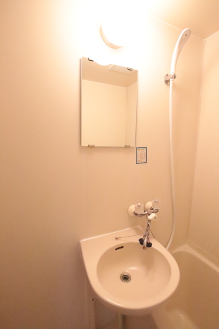 洗面設備　洗面台は浴室にございます