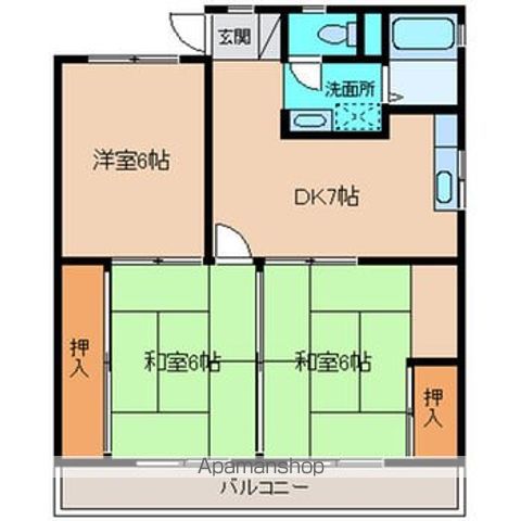 蓮ヶ池ハイムの間取り写真