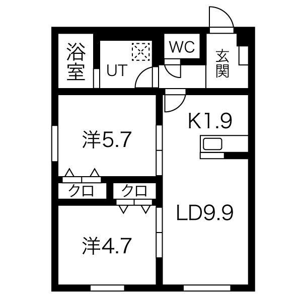 Flan N3の間取り写真