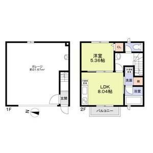 プレミアムガレージハウス秦野中井IC　IIの間取り