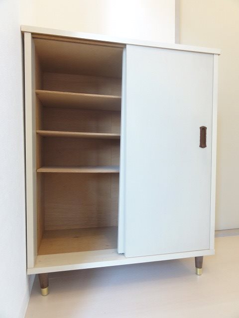 収納　玄関横のシューズボックスです。