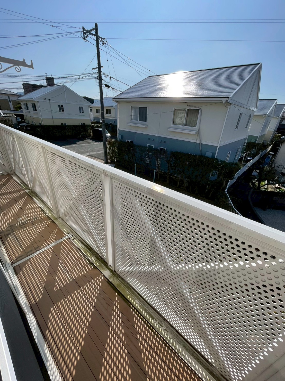 バルコニー　日当たり良好です