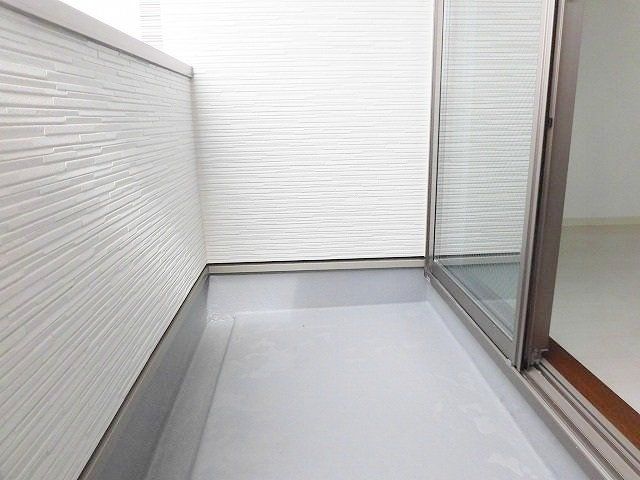 バルコニー　モデルルームです。