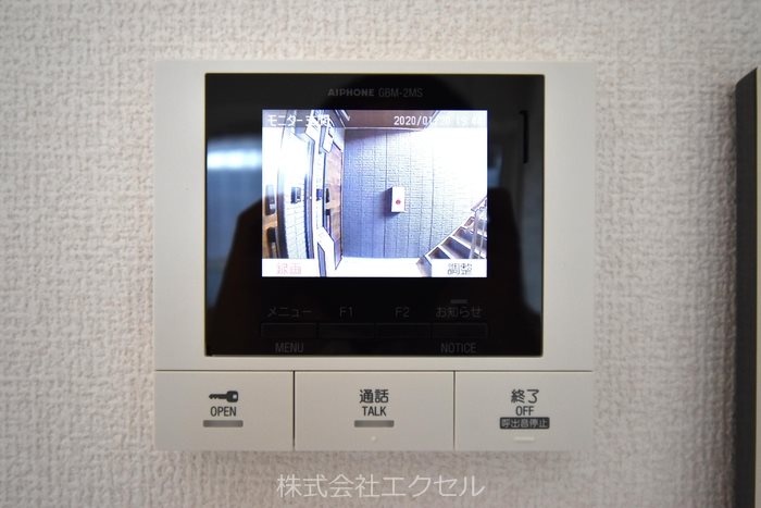 セキュリティ　来訪者の姿を確認できます。