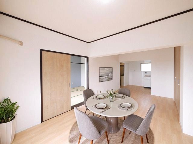 居室・リビング　CGで家具等を配置したもので家具等は含まれません