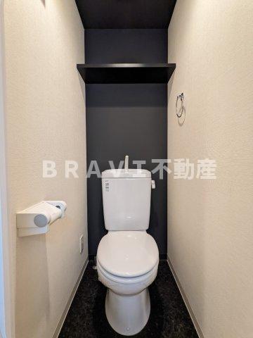 トイレ　【プレサンス大阪城公園パークプレイス】シックなデザインのトイ