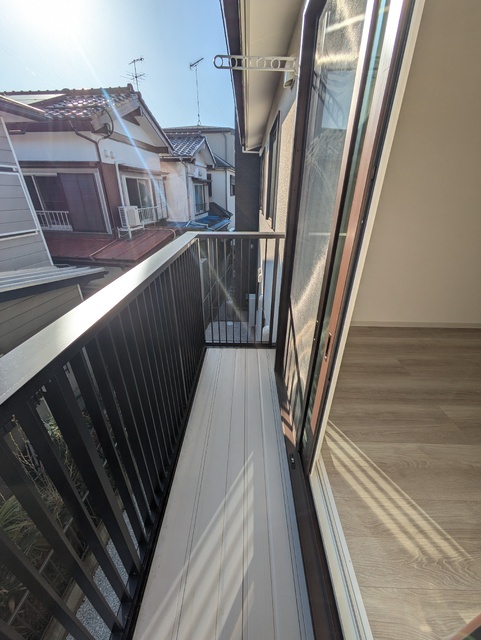 バルコニー　２階にあるバルコニー