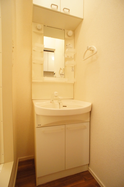 洗面設備　洗面台はシャンプードレッサータイプ！おでかけ準備もラクラク☆