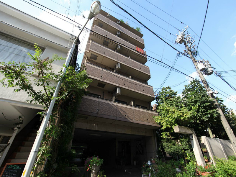 建物外観　外観　オートロック　防犯カメラ付