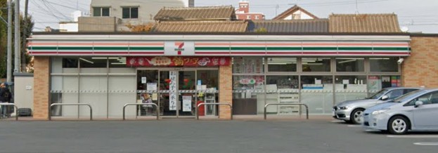 コンビニ　セブンイレブン 久留米日吉町店（コンビニ）まで517m