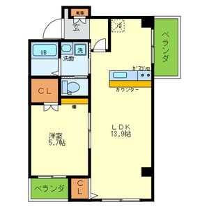 サンハイツの間取り写真
