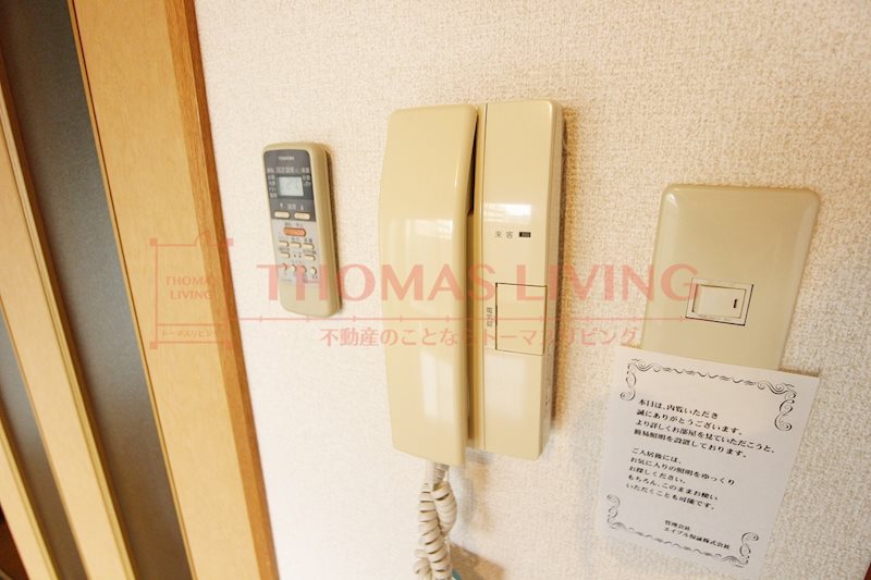 セキュリティ　インターホン付き。