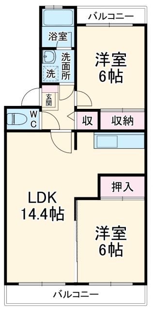ロイヤルグリーン八千代4号棟の間取り写真
