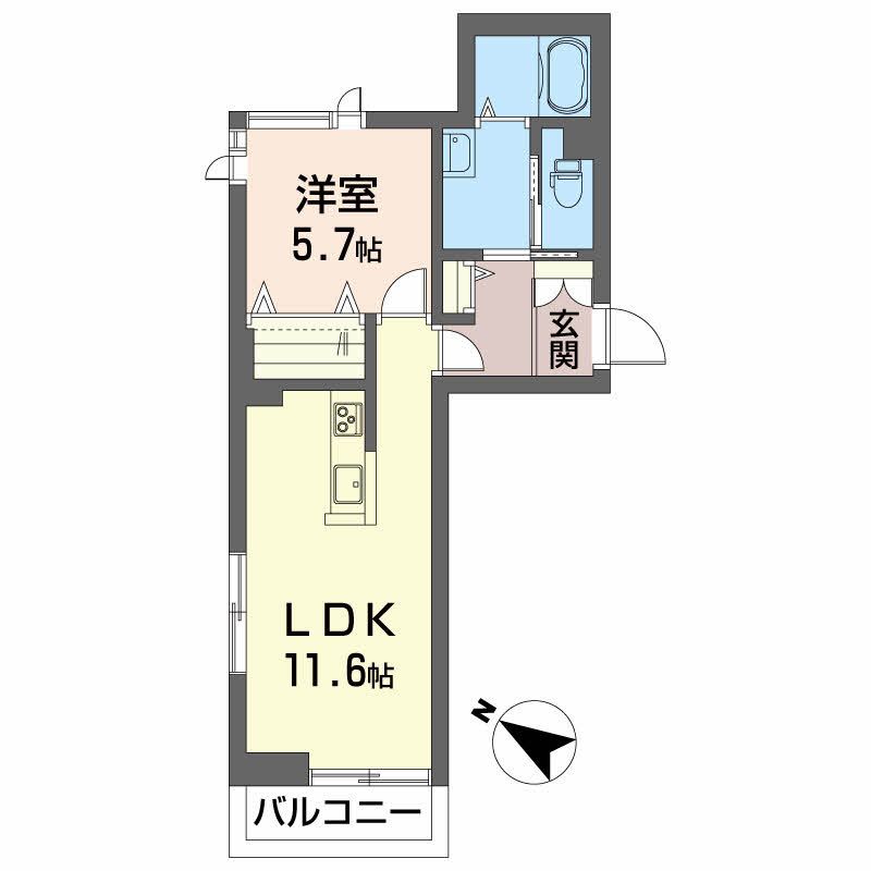 ベレオS.Kの間取り写真
