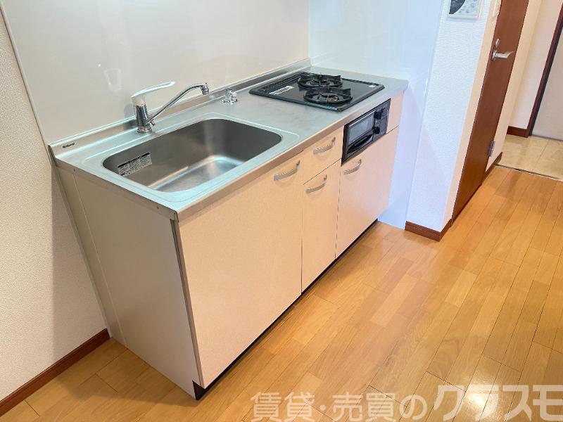 キッチン　２口コンロ＋グリル付きシステムキッチン♪