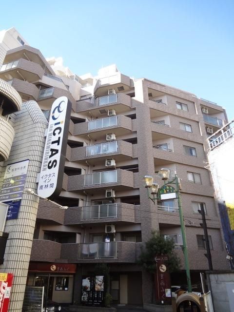 建物外観　分譲賃貸マンション　買物便利な南林間駅近　夜道も安心な立地