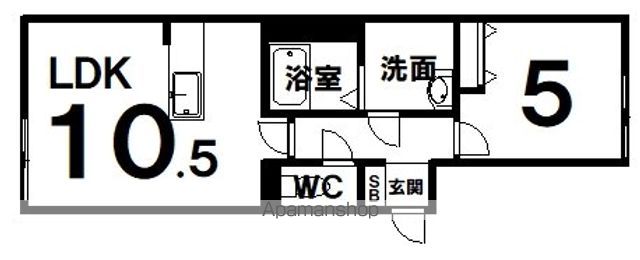 ＪＲ根室本線 釧路駅 徒歩11分 4階建 築4年の間取り写真