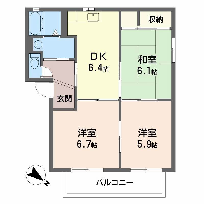 バリュージュ新家の間取り写真