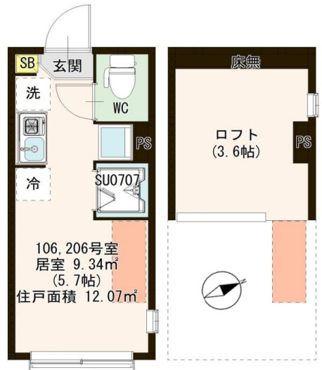 ハーモニーテラス平井VIIIの間取り写真