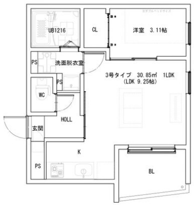 ＪＲ阪和線 堺市駅 徒歩10分 3階建 築3年の間取り写真